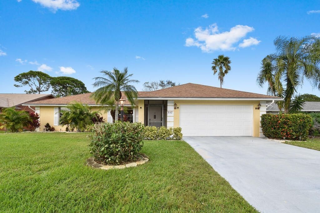 Sunset view over Port St. Lucie FL neighborhood