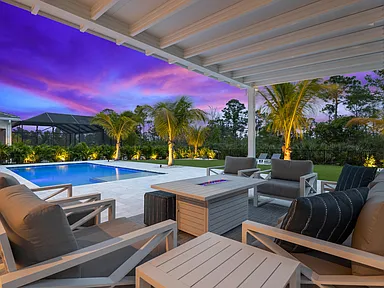Lakefront view from Port St. Lucie home patio
