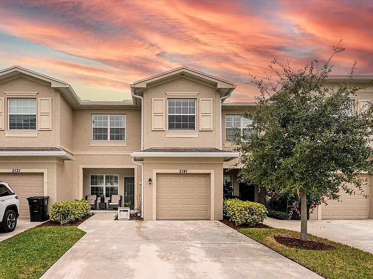 Renovated bathroom in Port Saint Lucie home with glass shower