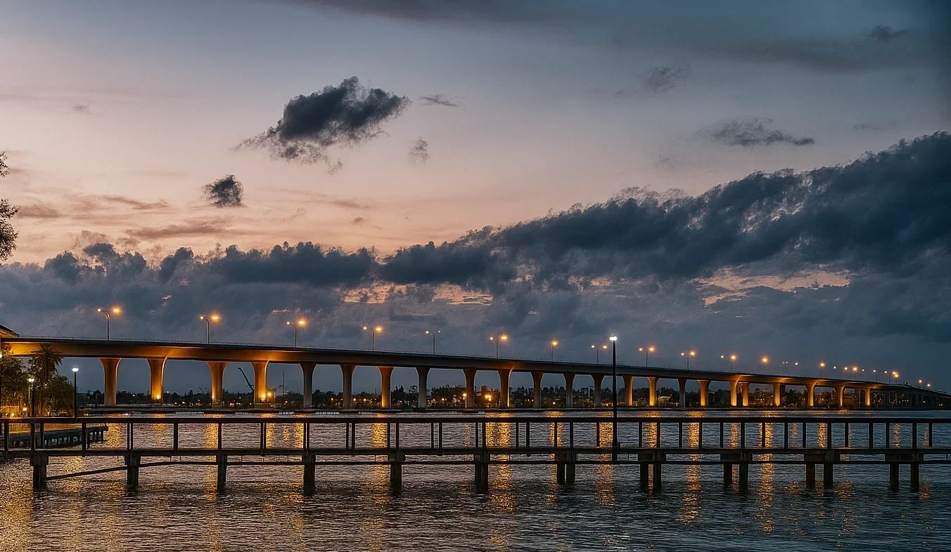 Aerial view of Stuart FL real estate market 2025 showing coastal homes
