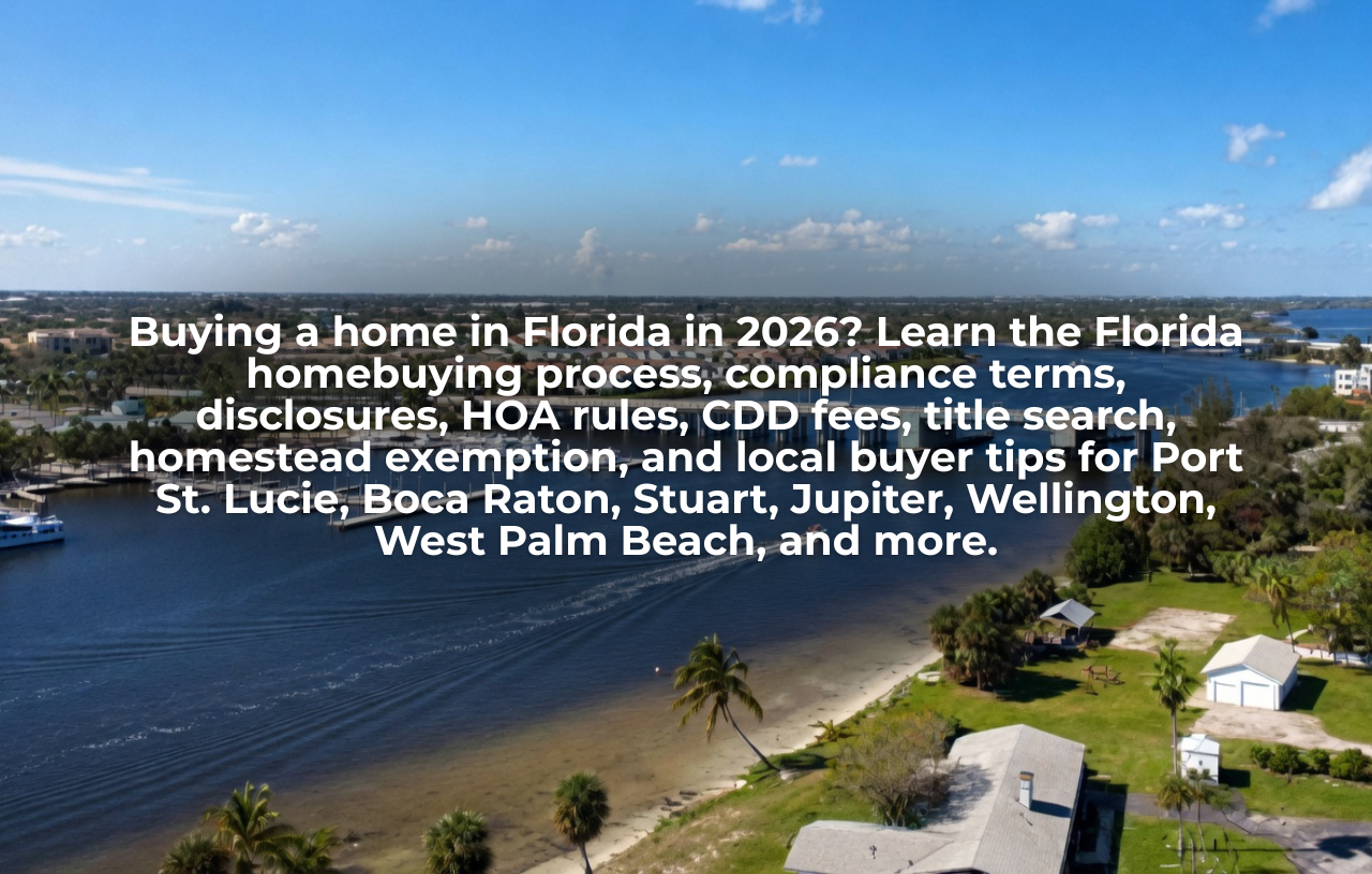 Florida home with balcony view representing buying a home in Florida in 2026 across Port St. Lucie and South Florida cities.