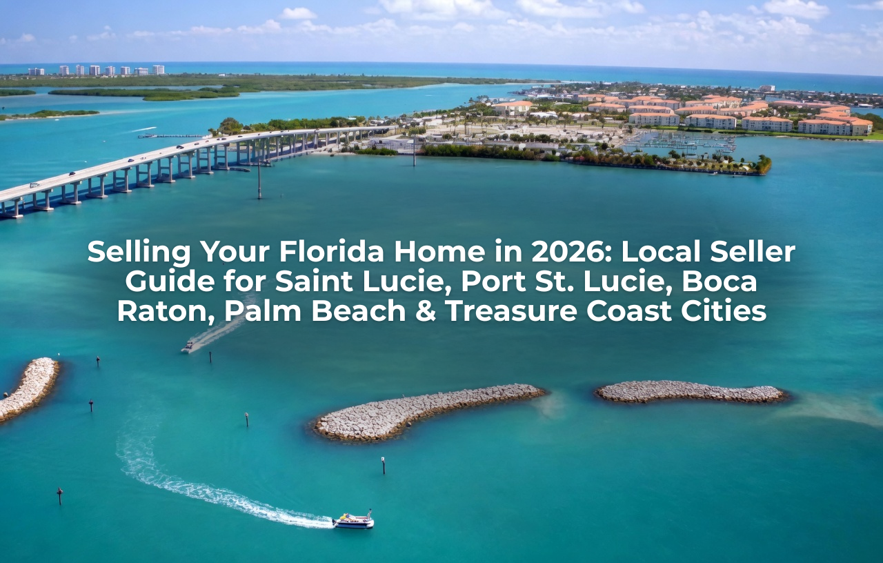 Luxury Florida home exterior representing selling a home in Florida in 2026 across Port St. Lucie, Boca Raton, Delray Beach, and Palm Beach County.