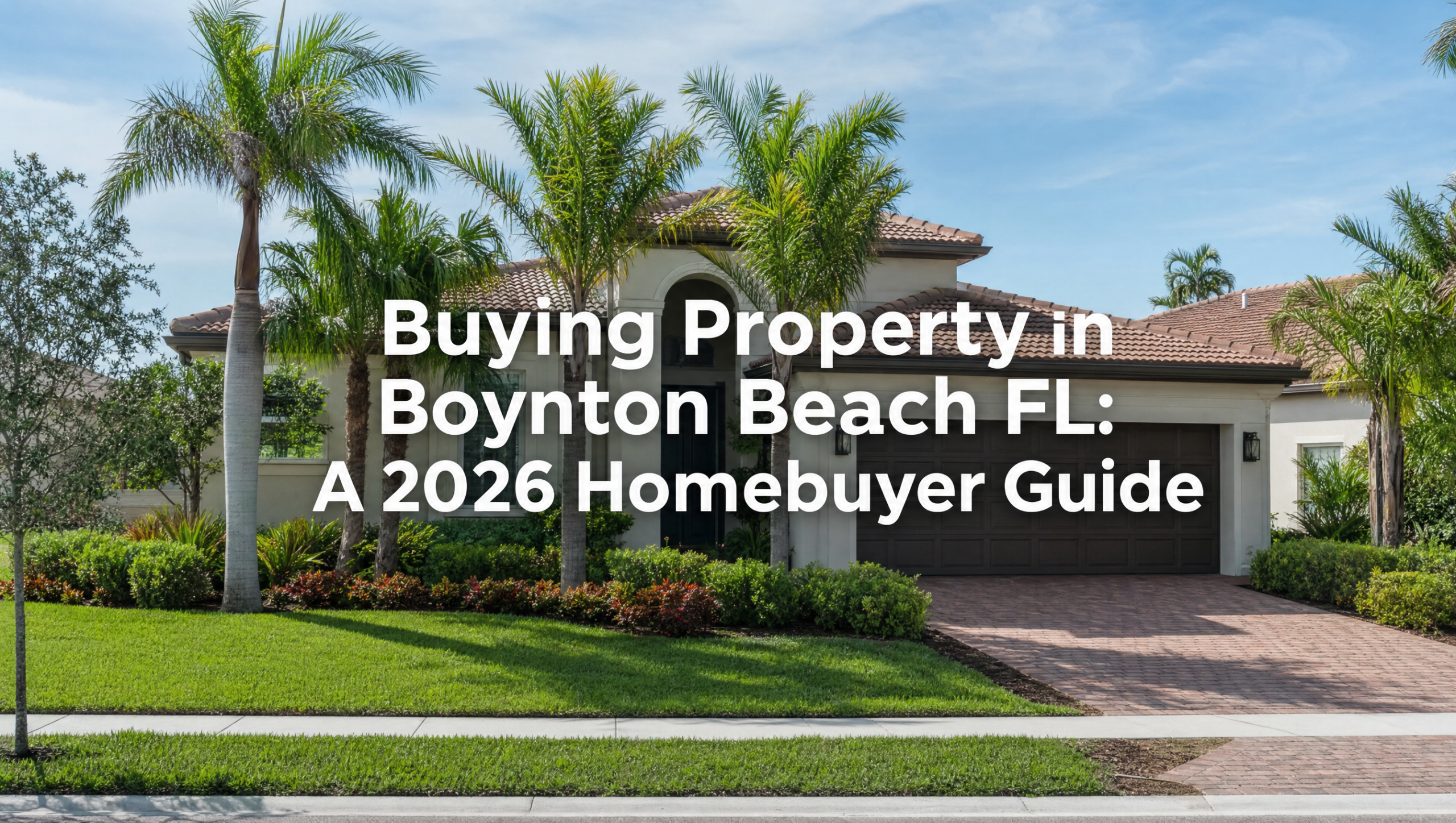 Buying property in Boynton Beach FL — 2026 homebuyer guide to homes for sale