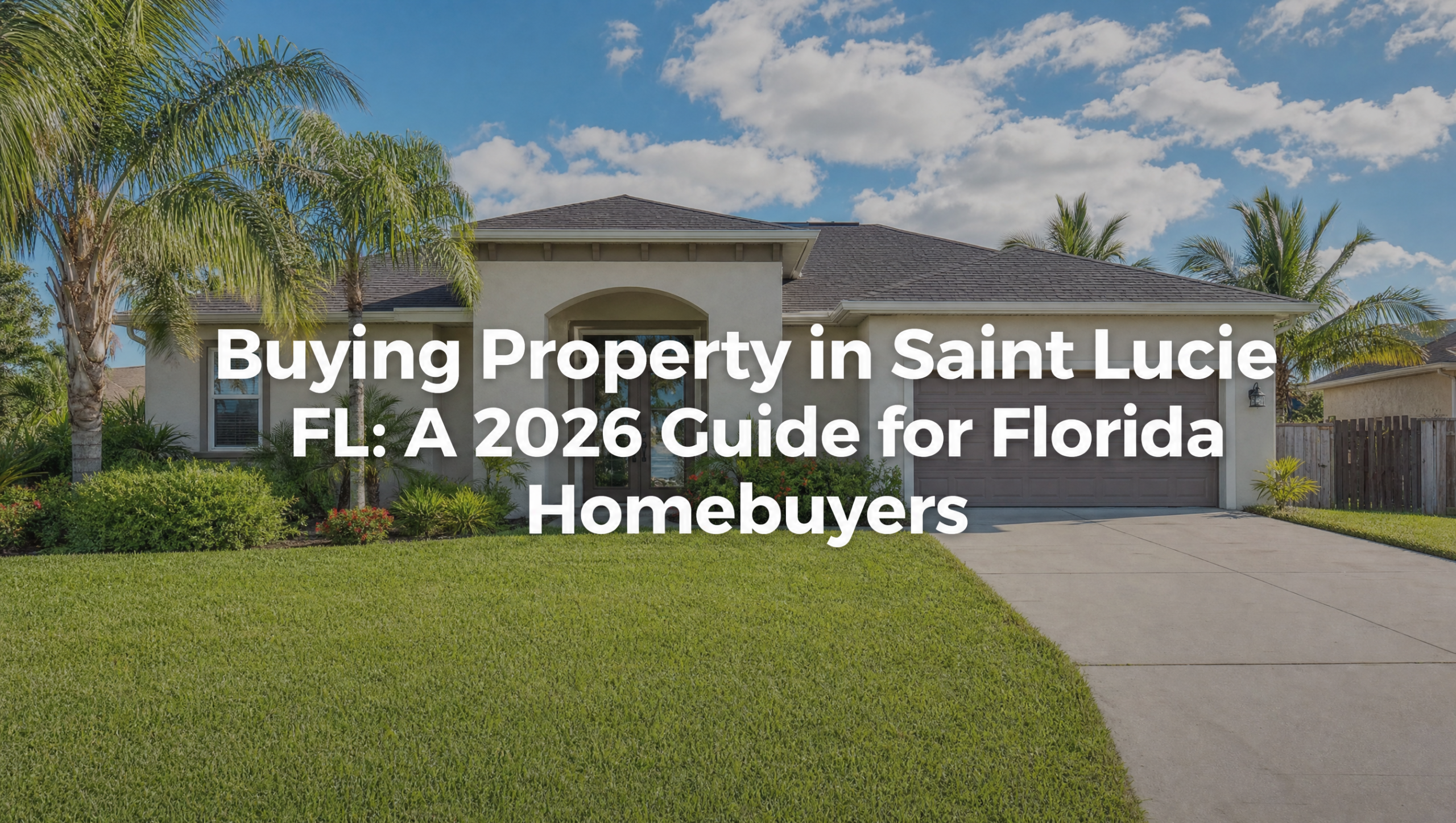 Buying property in Port St. Lucie and St. Lucie County FL — 2026 homebuyer guide