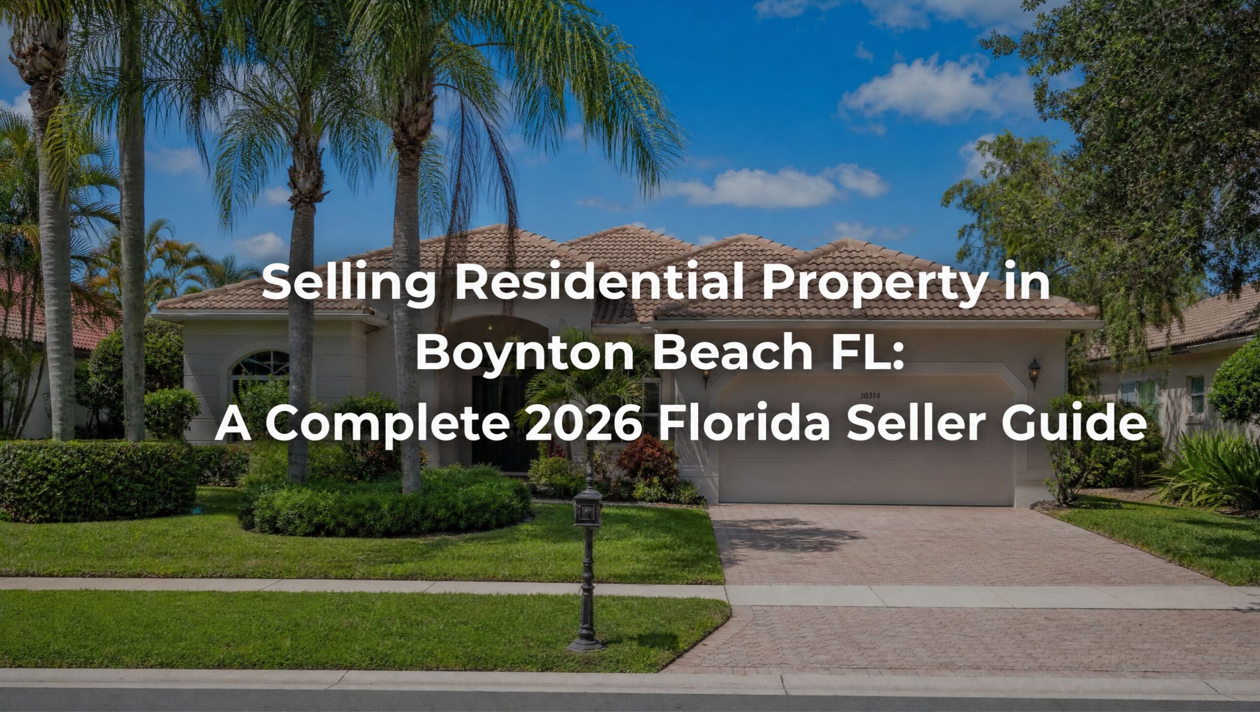 Selling property in Boynton Beach FL — 2026 home seller guide