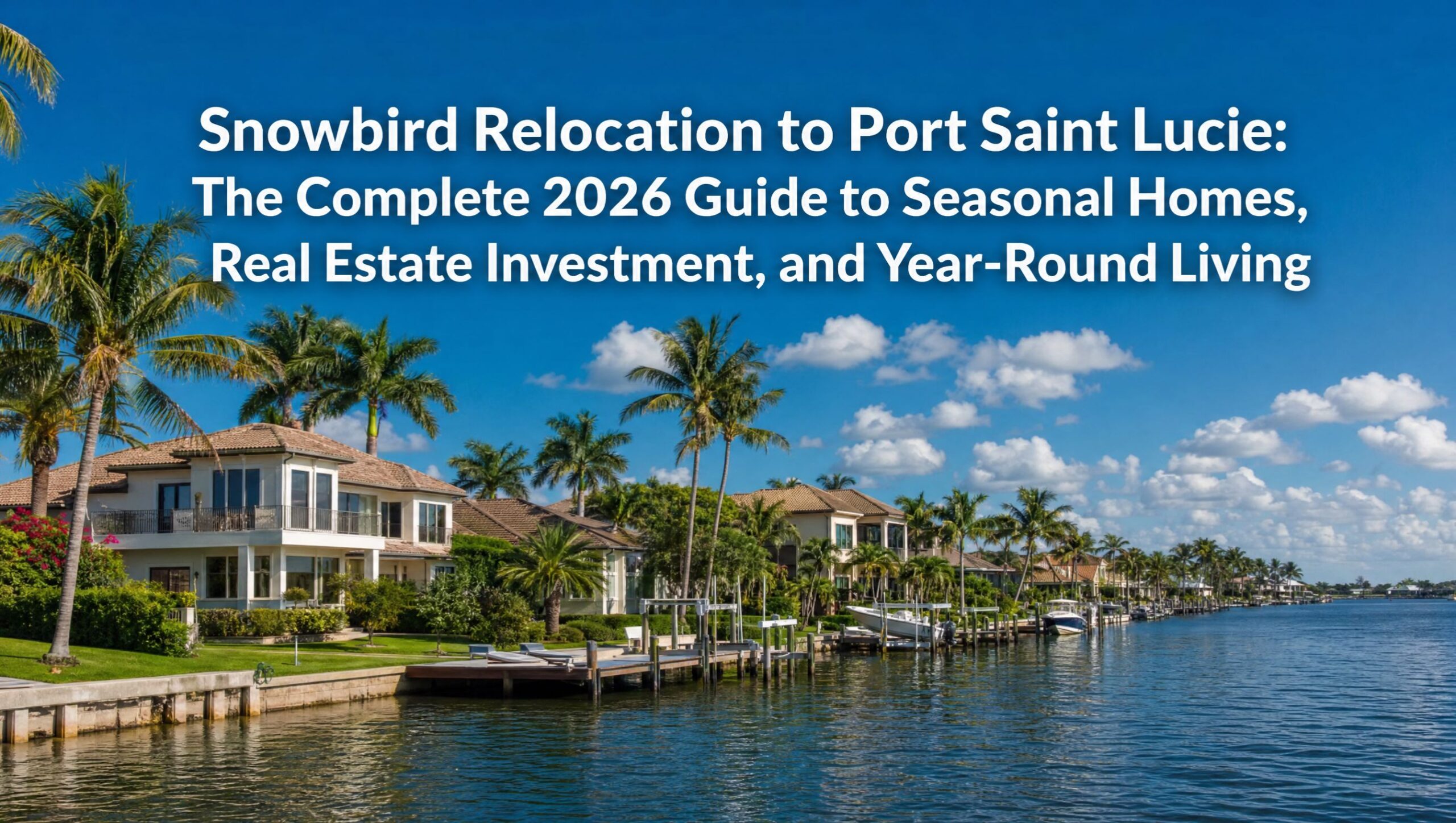 Snowbird Relocation to Port Saint Lucie: The Complete 2026 Guide to Seasonal Homes, Real Estate Investment, and Year-Round Living