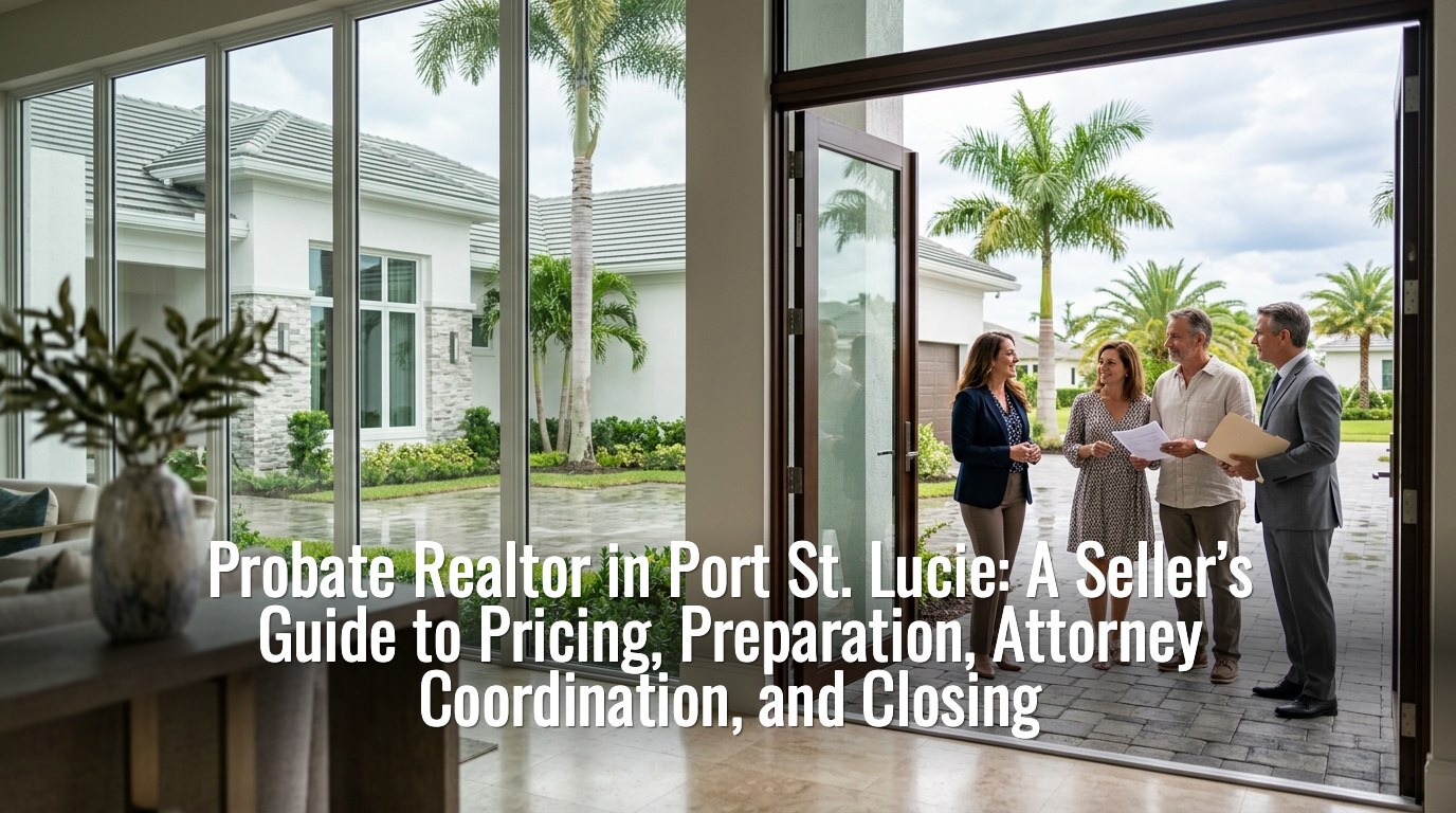 Probate Realtor in Port St. Lucie — family meeting a probate Realtor and attorney at a Port St. Lucie home