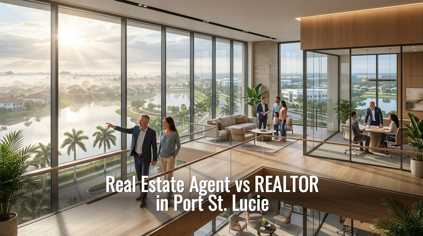 Real estate agent vs REALTOR in Port St. Lucie — Florida broker licenses and brokerage relationships, Treasure Coast