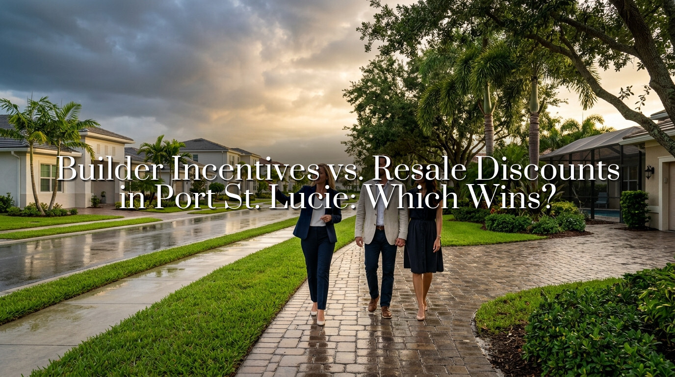 Builder Incentives vs. Resale Discounts in Port St. Lucie: Which Wins?