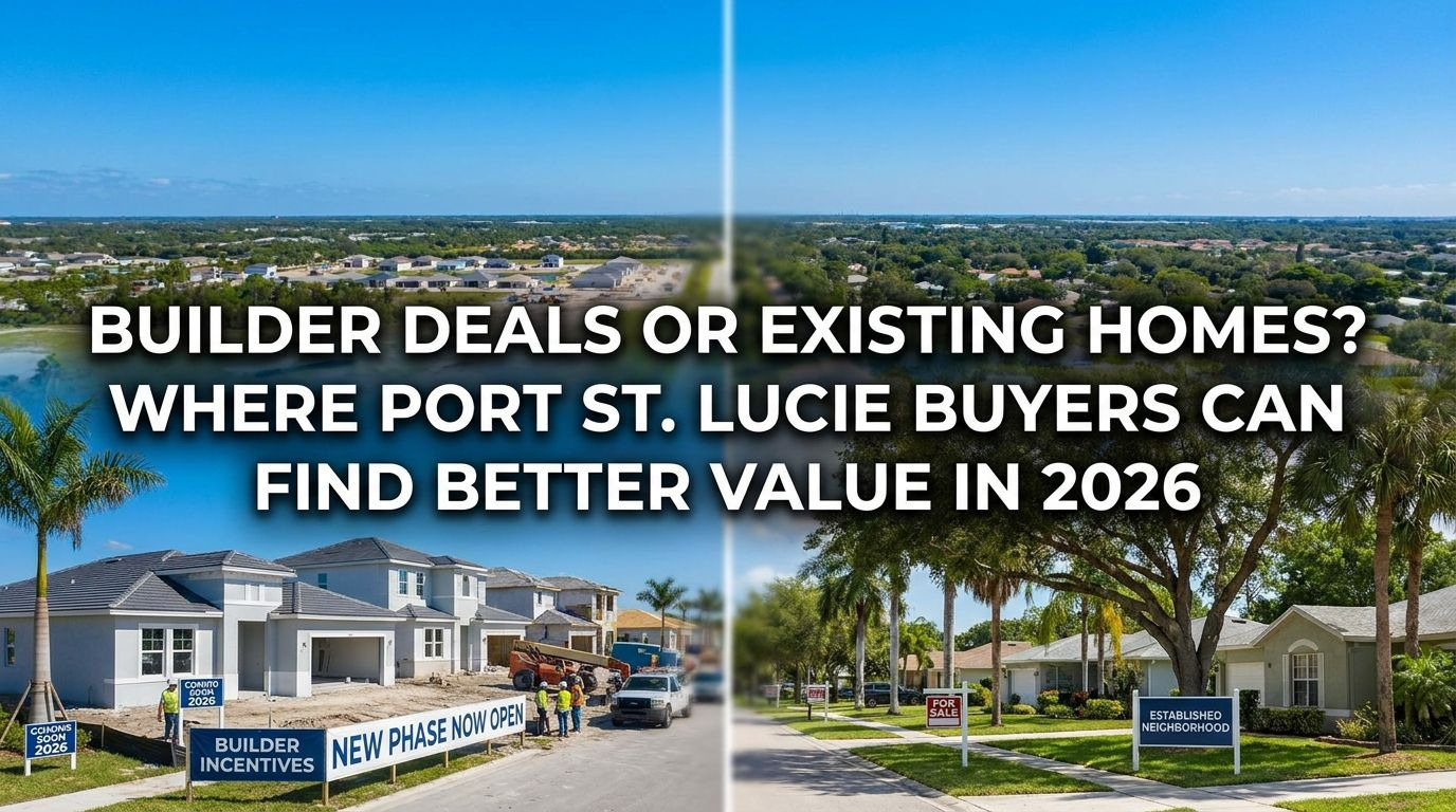 Builder Deals or Existing Homes? Where Port St. Lucie Buyers Can Find Better Value in 2026