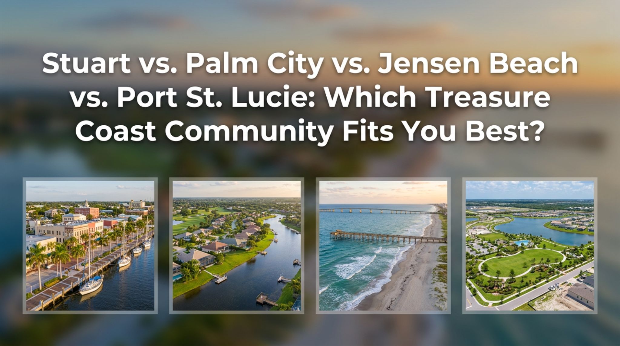 Stuart vs. Palm City vs. Jensen Beach vs. Port St. Lucie: Which Fits You?