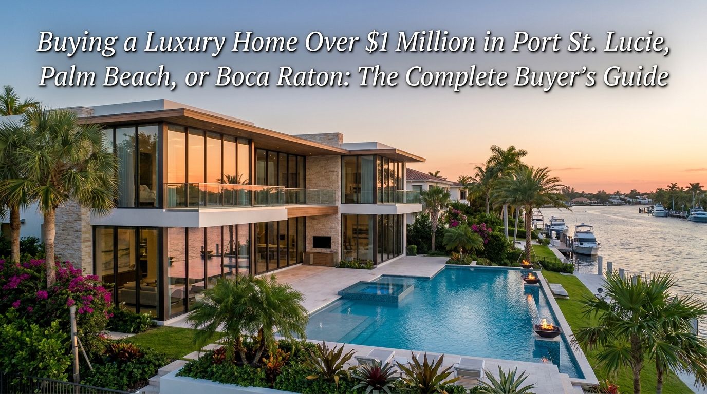 Buying a Luxury Home Over $1 Million in Port St. Lucie, Palm Beach & Boca Raton