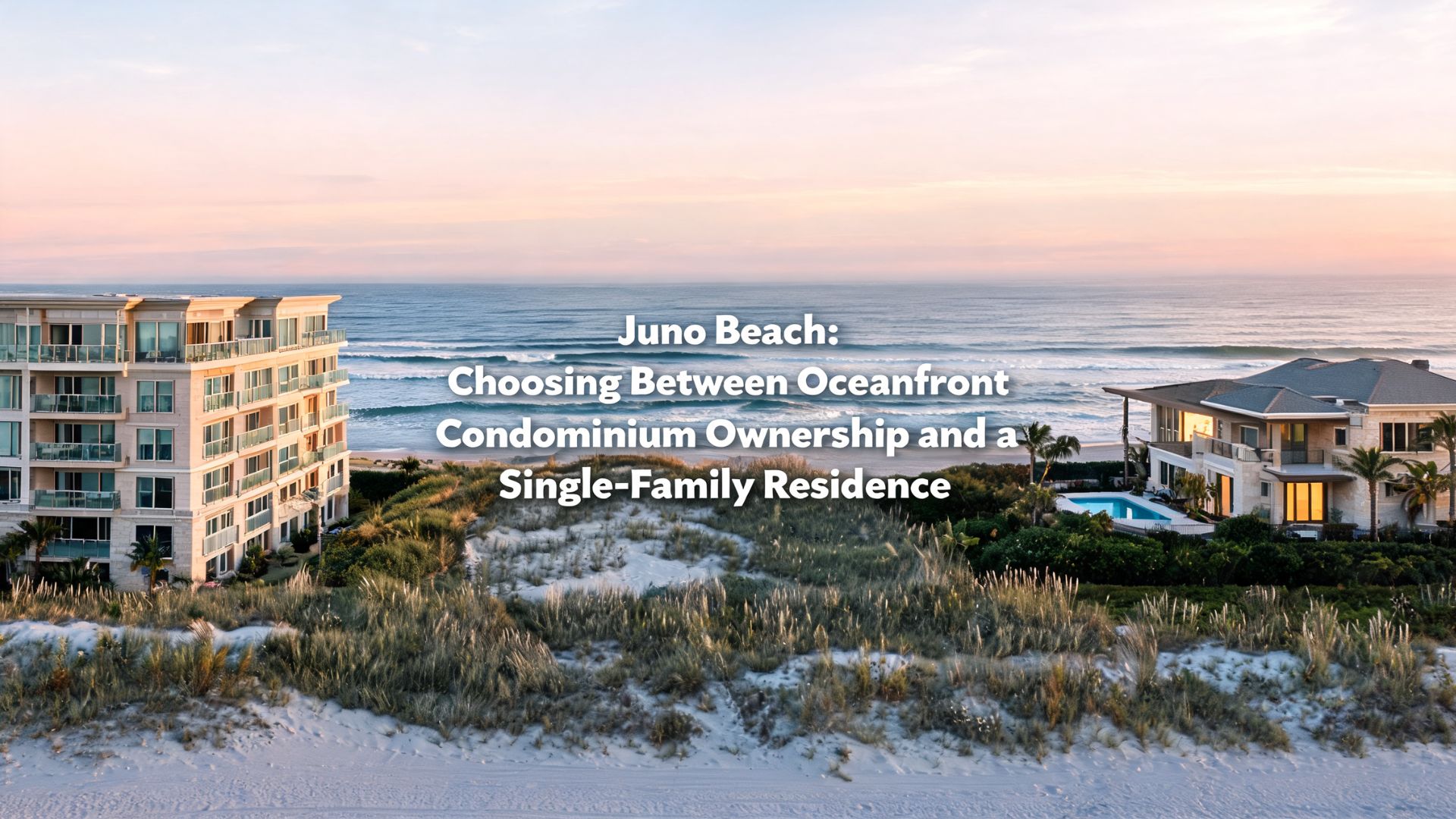 Juno Beach: Choosing Between Oceanfront Condominium Ownership and a Single-Family Residence