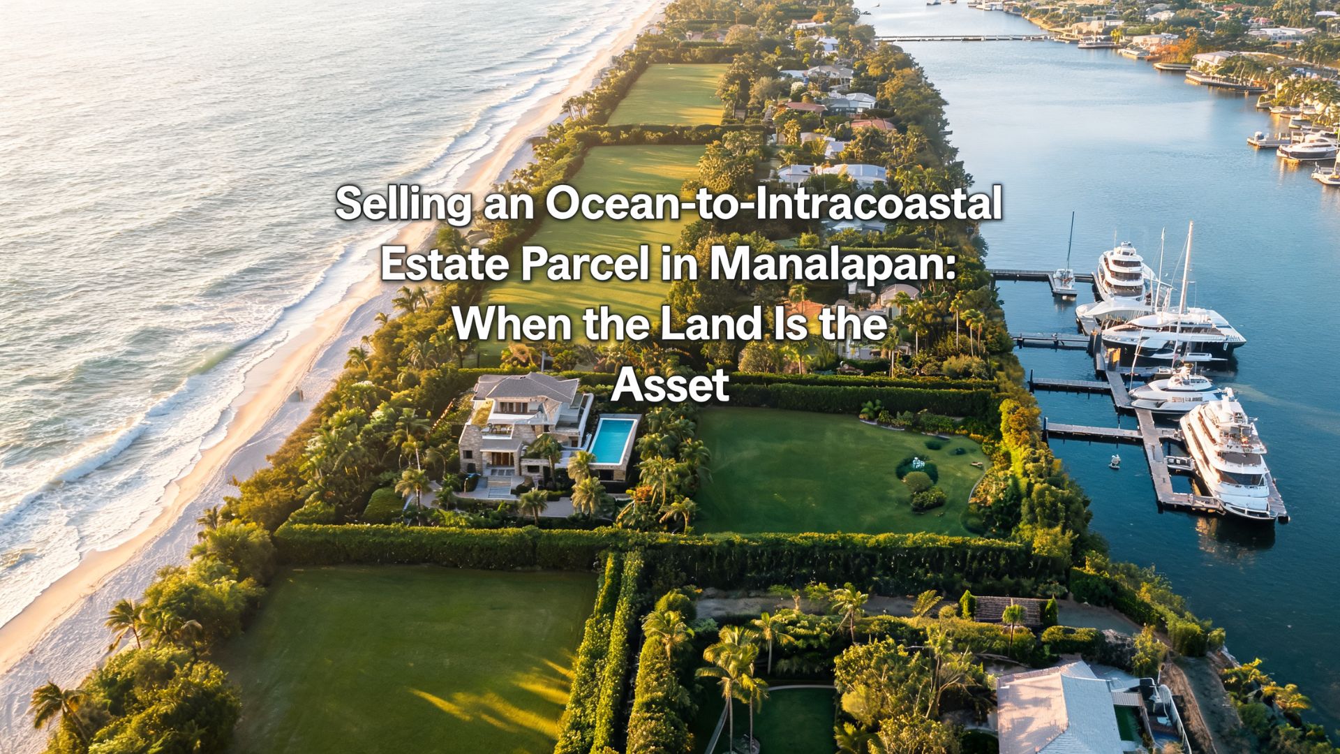 Selling an Ocean-to-Intracoastal Estate Parcel in Manalapan: When the Land Is the Asset