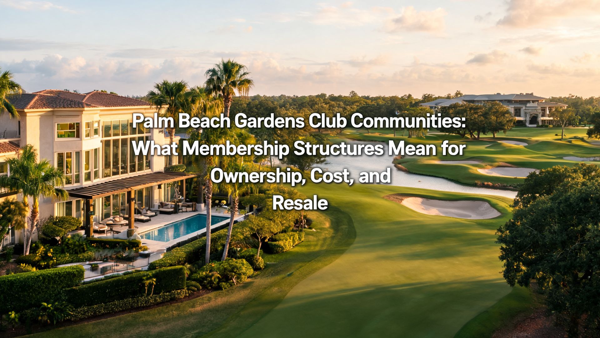Palm Beach Gardens Club Communities: What Membership Structures Mean for Ownership, Cost, and Resale