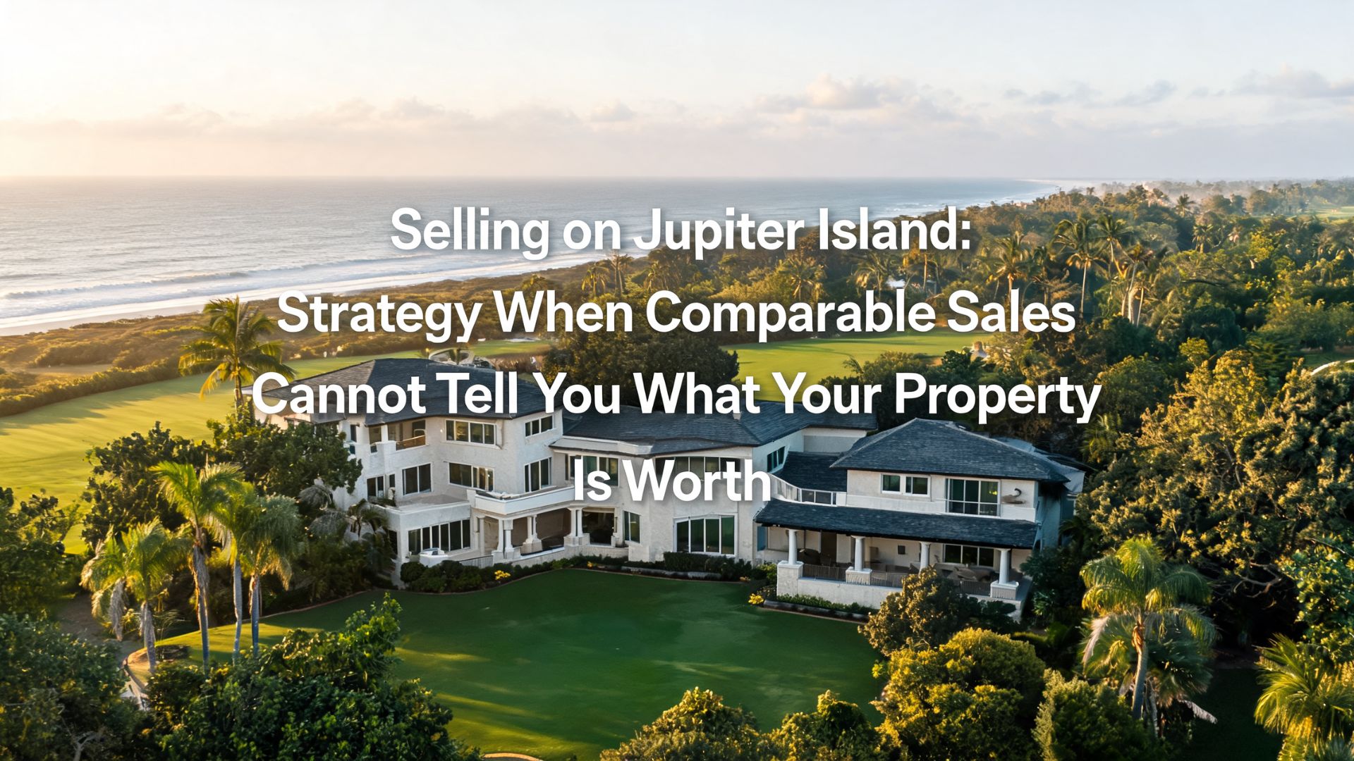 Selling on Jupiter Island: Strategy When Comparable Sales Cannot Tell You What Your Property Is Worth