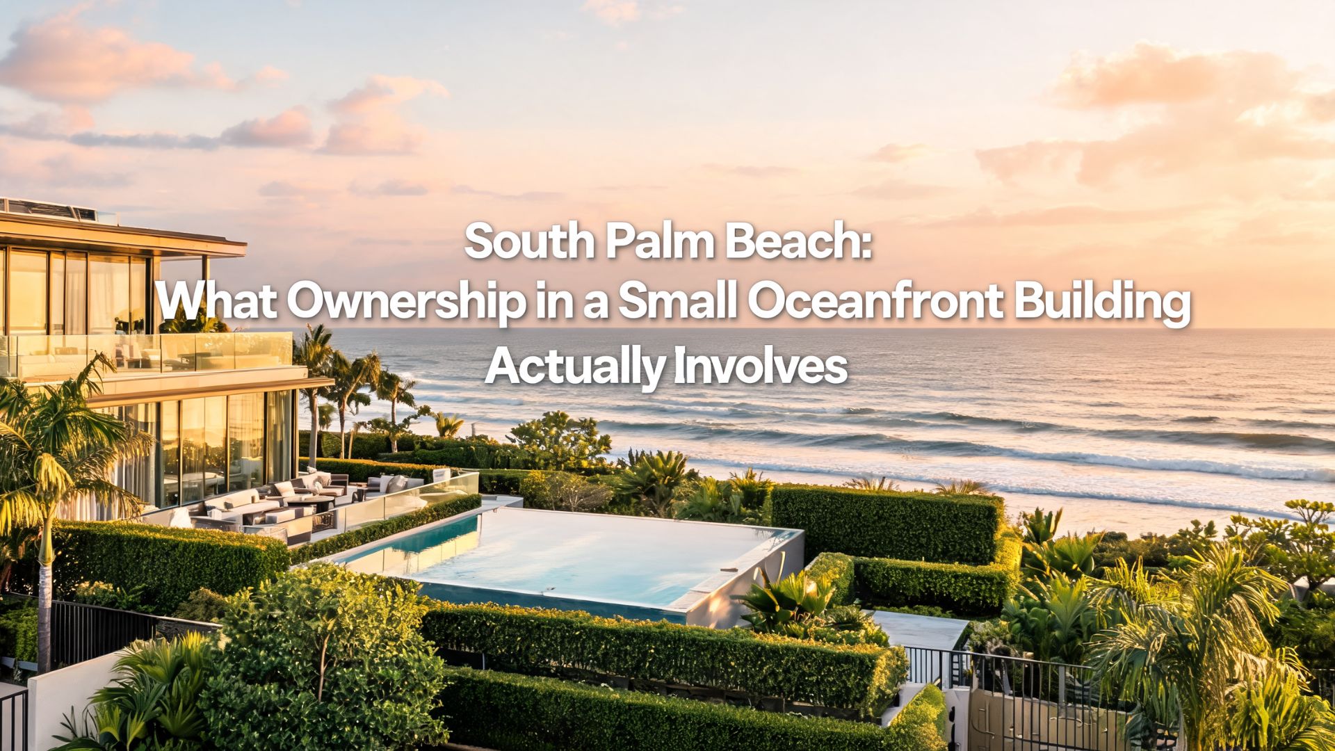 South Palm Beach: What Ownership in a Small Oceanfront Building Actually Involves