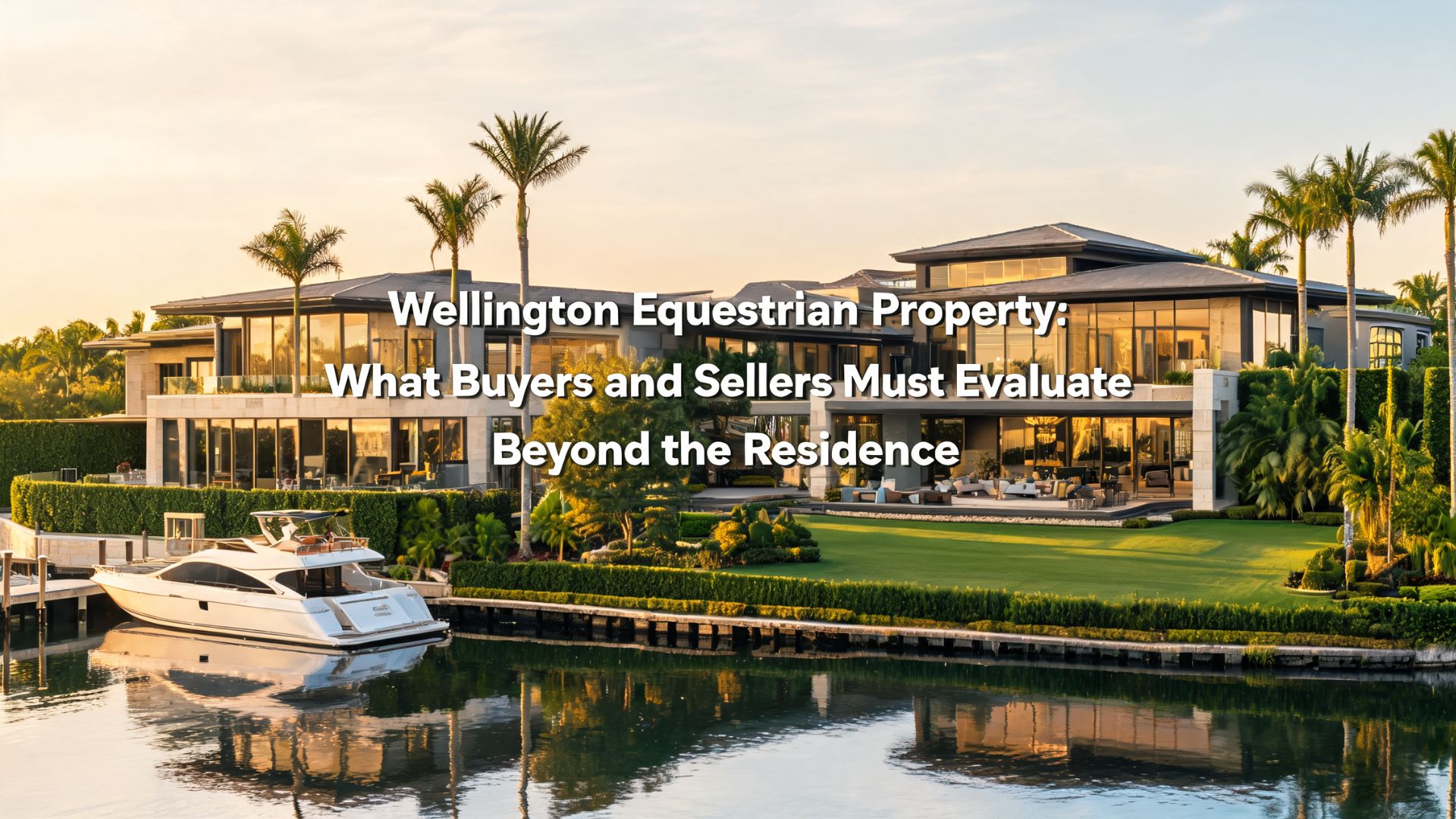 Wellington Equestrian Property: What Buyers and Sellers Must Evaluate Beyond the Residence