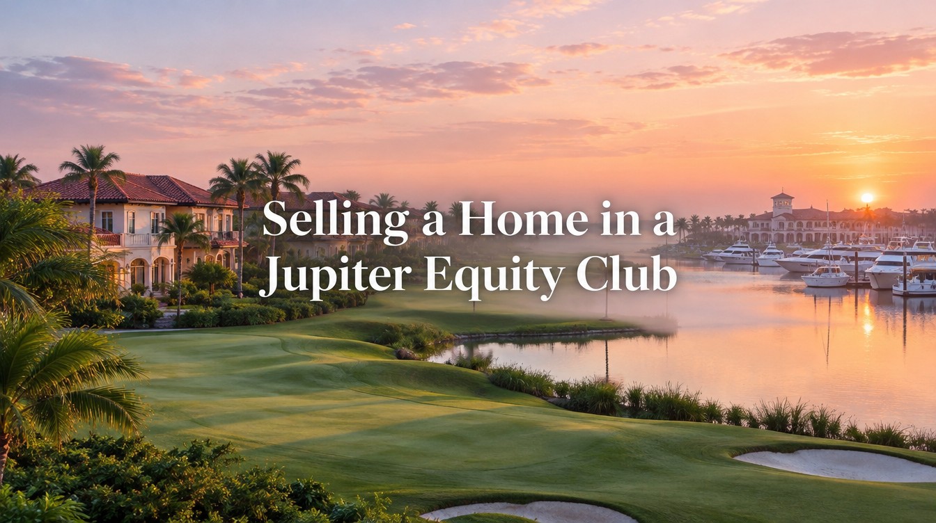 Jupiter equity club membership cost at Admirals Cove, Bears Club and Loxahatchee Club for home sellers