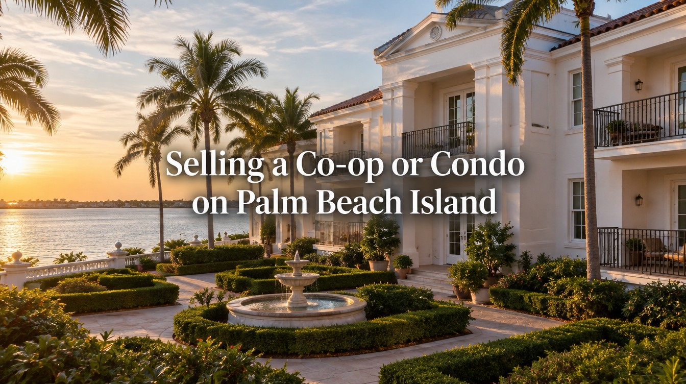 Palm Beach co-op apartment and condos for sale on the island: board approval guide for sellers