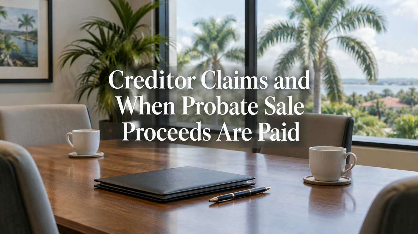 Creditor Claim Period in Florida Probate: When the Proceeds From a Port St. Lucie Home Sale Can Be Paid Out