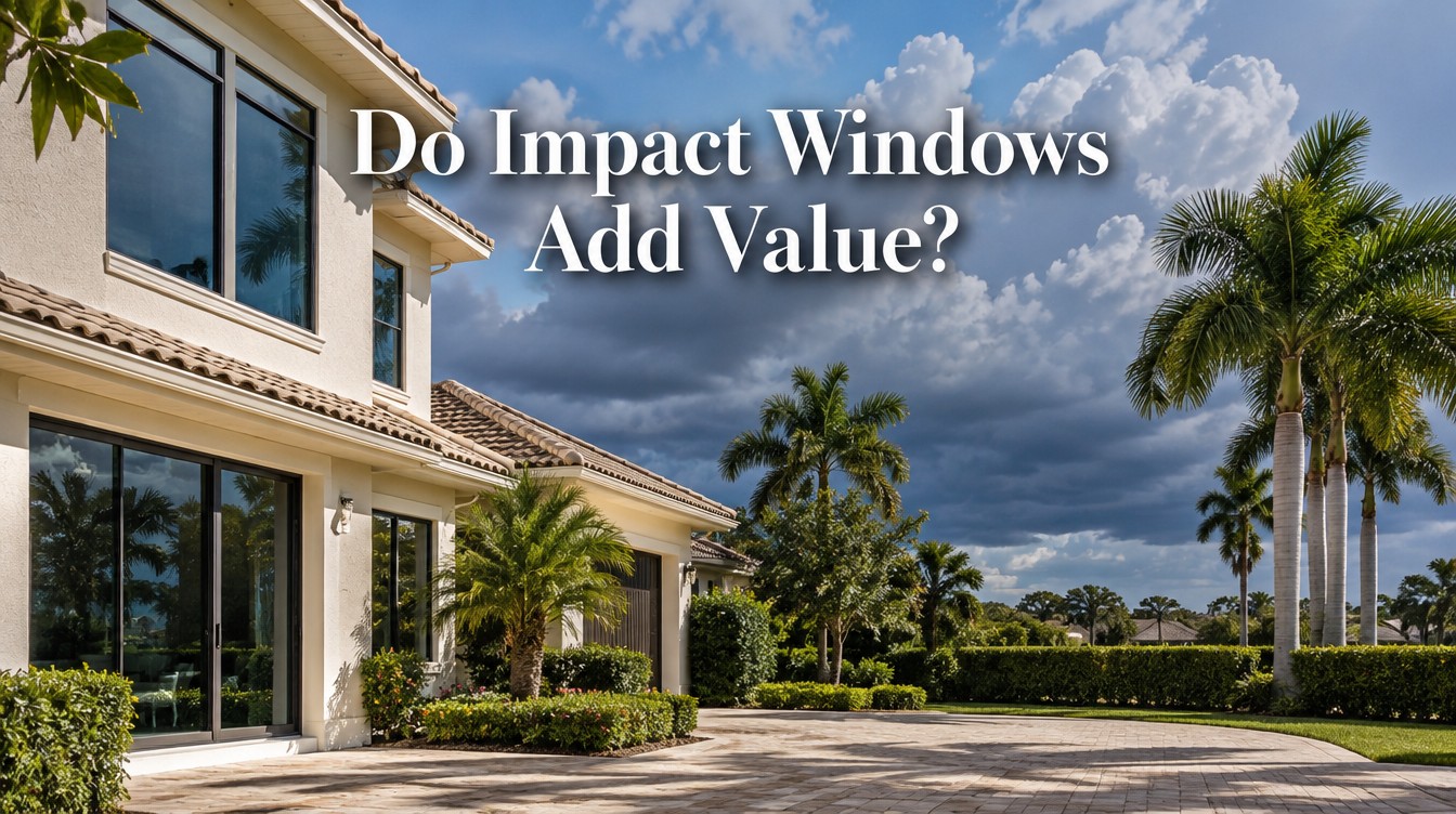 Do Impact Windows Increase Home Value in Florida? Impact Glass, Roof Straps and Shutters at Resale