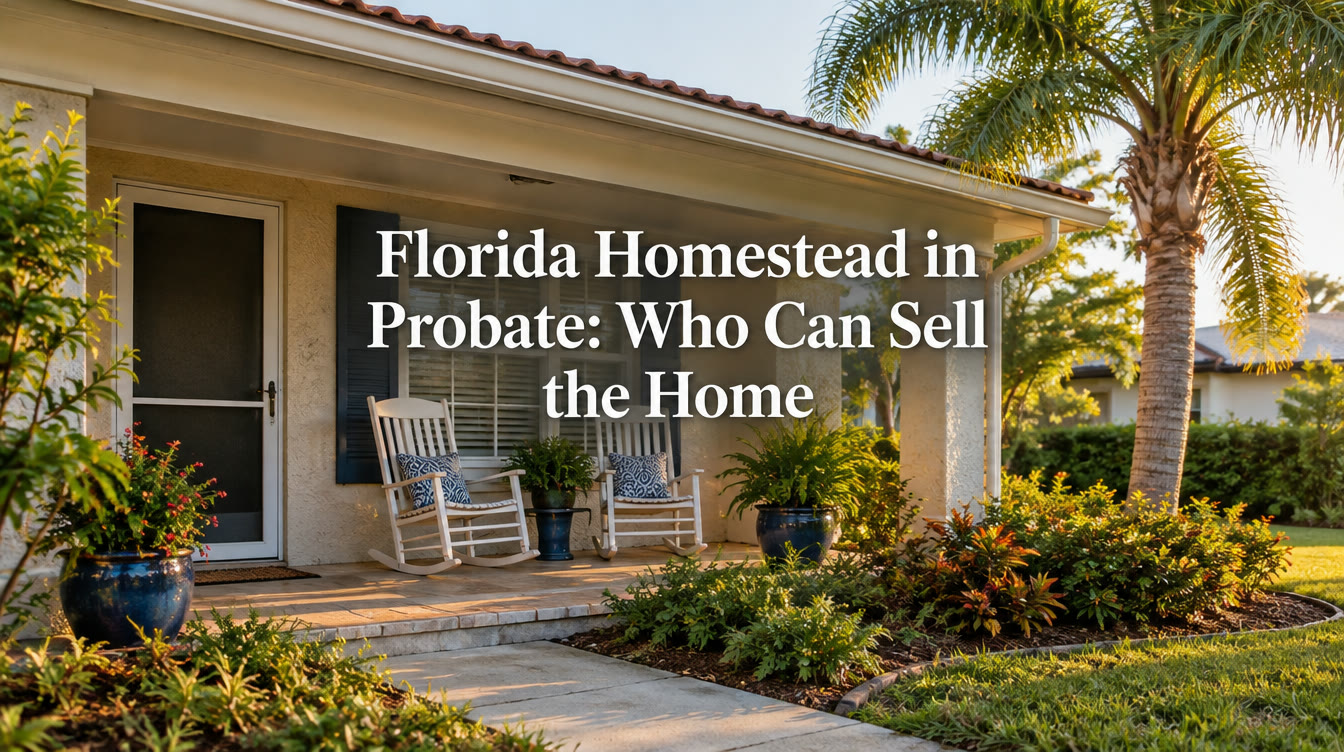 Florida Homestead in Probate: When the Family Home in Port St. Lucie Is Protected and Who Can Sell It