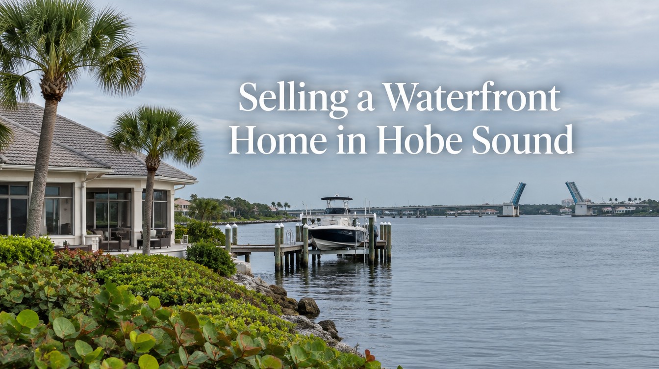 Hobe Sound FL waterfront homes for sale and real estate market guide for sellers