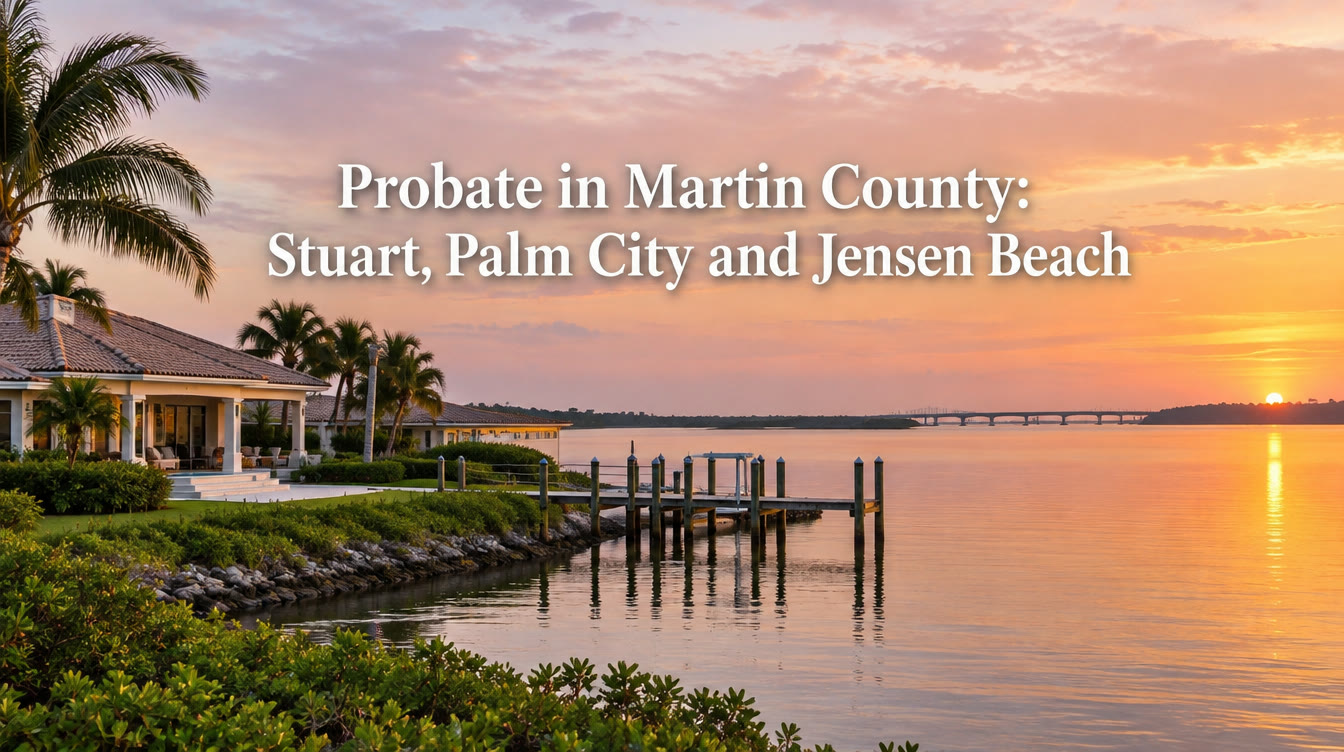 Probate in Martin County, Florida: Selling an Inherited Home in Stuart, Palm City and Jensen Beach