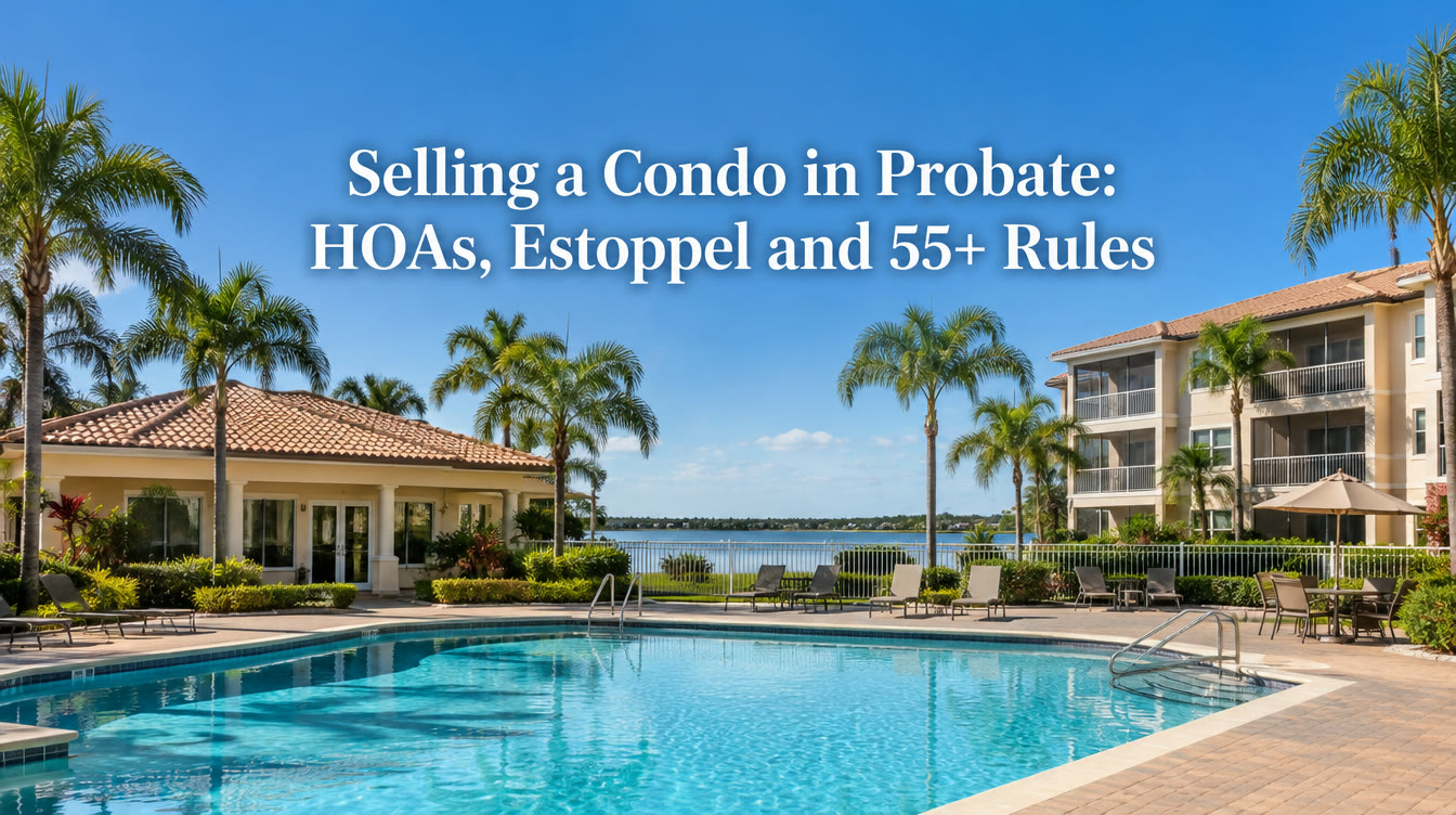 Selling a Condo in Probate in Port St. Lucie: HOAs, Estoppel Letters and 55+ Communities