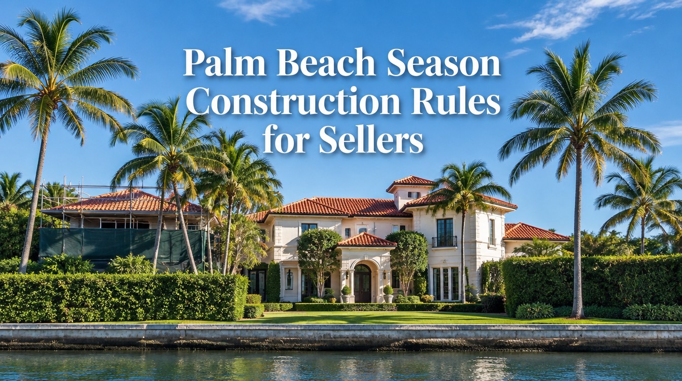 Town of Palm Beach construction rules, hours and holidays for home sellers