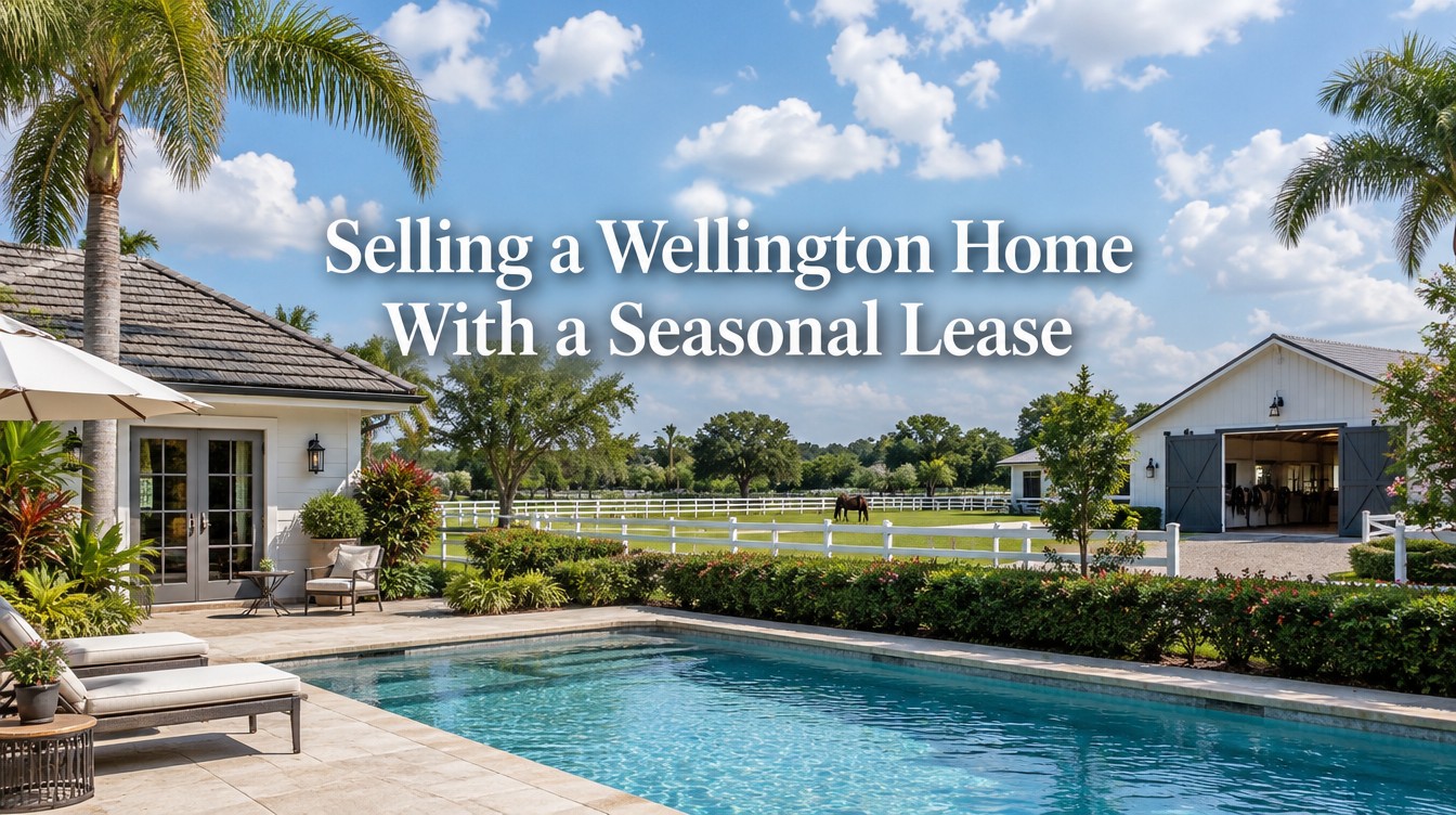 Wellington FL seasonal rentals and equestrian estates: selling with a seasonal lease